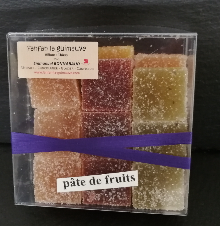 Assortiment de pâtes de fruit